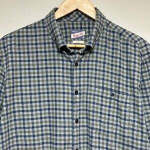 Johnnie‎ O Hangin Out Plaid Flannel Long Sleeve Button Up Shirt Mens XL Outdoor